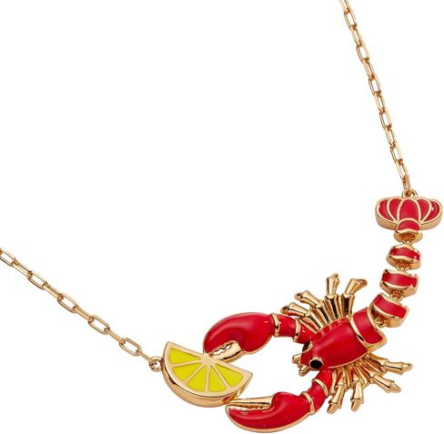 قلادة Alex and Ani Lobster Boil، من النحاس الذهبي اللامع in Kuwait