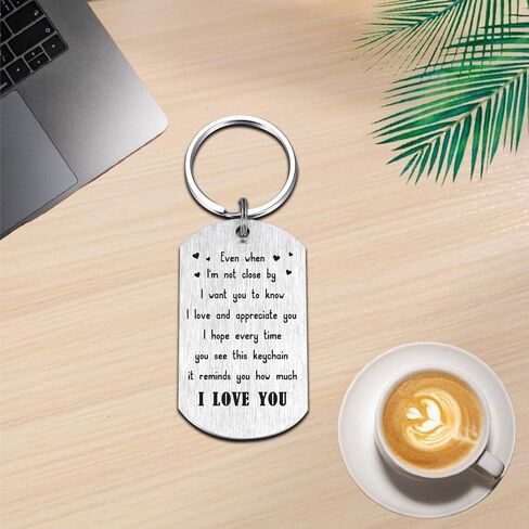CPLJW Gift for Dad Keychain, I Love You Dad - Daddy Unique Fathers Day Gift Christmas Birthday Gifts from Daughter Son in Saudi Arabia