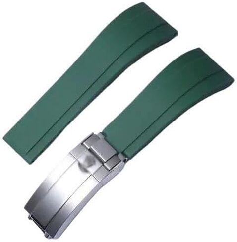 Silicone watch strap for rolex Sea-Dweller Yacht-Master Daytona Submariner Date rubber bracelet in Kuwait