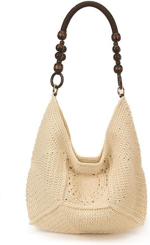 Straw Raffia Woven Bag for Women 2026 Trendy, New Summer Beach Bags, Large Capacity Shoulder Bag for Vacation in Saudi Arabia