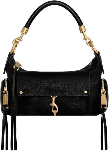 Rebecca Minkoff M.A.B Mini Shoulder Bag, Women's Small Leather Handbag, Black in Kuwait