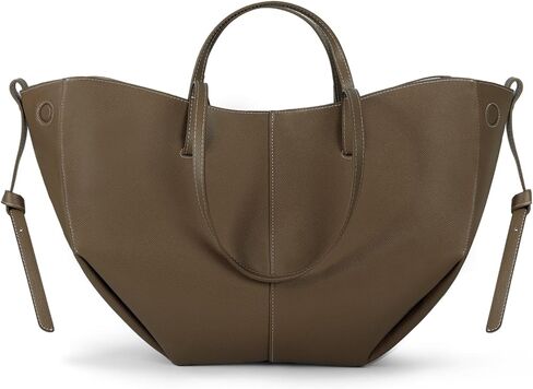 Wing Bag Cowhide Tote bag Women Bucket Handbag Premium Leather Cyme bag Shoulder Bag Lightweight Versatile for Work Travel in Saudi Arabia