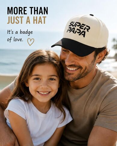 Papa Hat for Men, Embroidery Cotton Baseball Cap for Father's Day | Adjustable, Vintage Style, Fathers Day Gift, Birthday Gift, Outdoor Activities as Golf, Running, Fishing, Hiking, Walking in Saudi Arabia