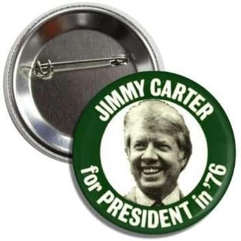 نسخة طبق الأصل كلاسيكية 1976 جيمي كارتر لحملة الرئيس 2.25 بوصة زر Pinback in Kuwait