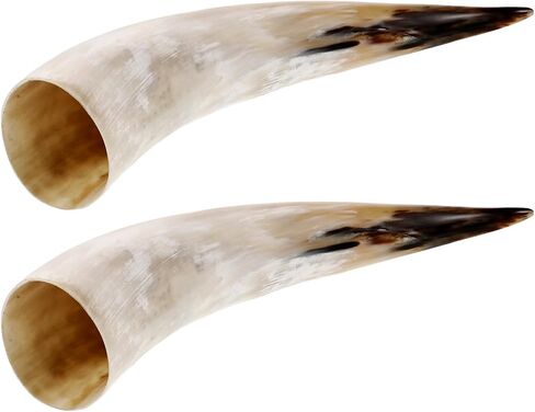 2pcs Horn Wall Flower Vase: Natural Cow Horn Decorative Vases For Flowers - Rustic Wall-Mounted Crafts Retro Country Style Farmhouse Art in Saudi Arabia