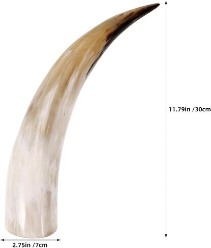 2pcs Horn Wall Flower Vase: Natural Cow Horn Decorative Vases For Flowers - Rustic Wall-Mounted Crafts Retro Country Style Farmhouse Art in Saudi Arabia
