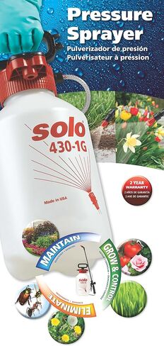 SOLO 430-1G 1-Gallon Handheld Farm and Garden Sprayer, with Shut-Off Valve and Unbreakable Wand, White in Kuwait