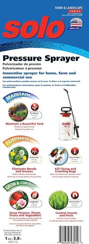 SOLO 430-1G 1-Gallon Handheld Farm and Garden Sprayer, with Shut-Off Valve and Unbreakable Wand, White in Kuwait