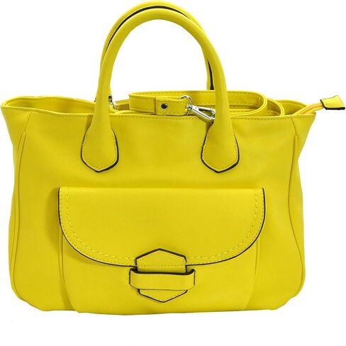 حقيبة يد MoDA Classic Downtown Doctors Style Tote Satchel مع حزام كتف قابل للربط in Kuwait