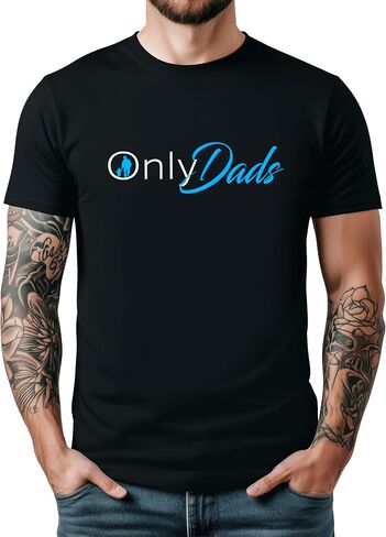 قميص Only Dads للرجال تي شيرت برسوم مضحكة لعيد الأب in Kuwait