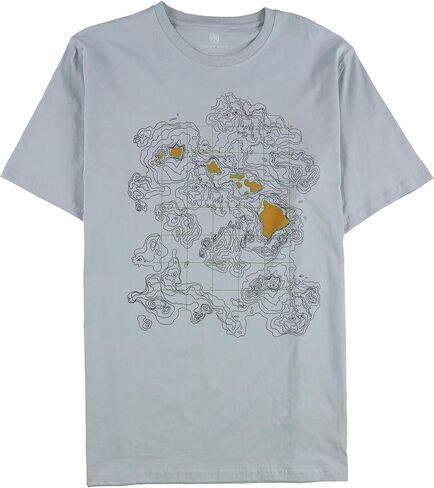 Tori Richard Mens Latitude & Longitude Graphic T-Shirt in Kuwait