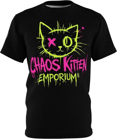 Chaos Kitten Graphic Tee | Gothic Graphic Apparel in Saudi Arabia