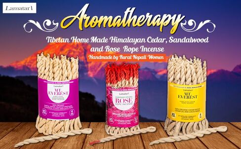 Bundle Rope Incense Gift Package- 3 Bundle APPR. 135 in Ropes Including Spiral Design Clay Rope Incense Burner in Saudi Arabia