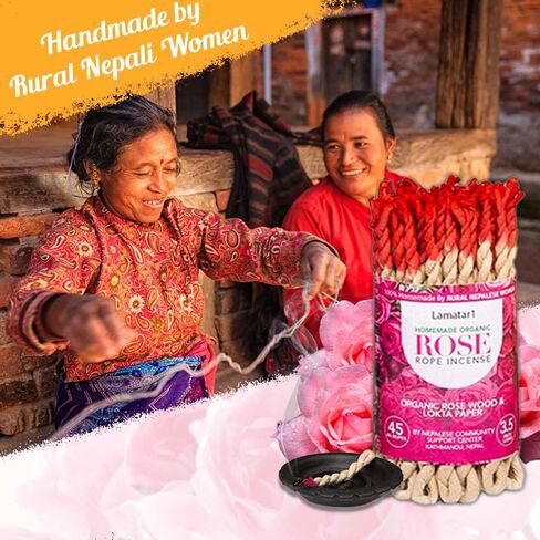 Bundle Rope Incense Gift Package- 3 Bundle APPR. 135 in Ropes Including Spiral Design Clay Rope Incense Burner in Saudi Arabia