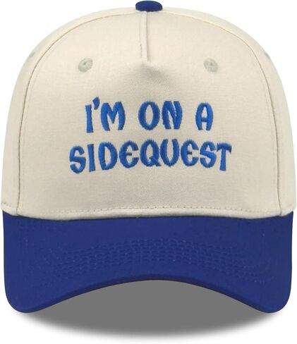 Funny Embroidered Two-Tone Baseball Cap, Adjustable Cotton Trucker Hat for Men Women, Casual Dad Hat Gifts in Saudi Arabia