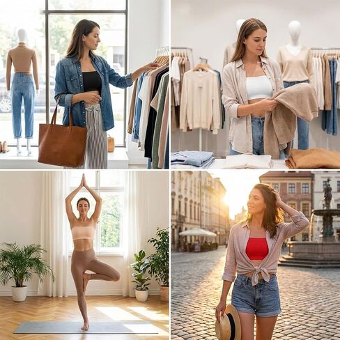 Tube Tops for Women, 5-Pack Colorful Strapless Bandeau Crop Tube Tops, Comfortable Breathable Bandeau Top Basic Casual Going Out Top for Summer Outings and Beachwear in Kuwait
