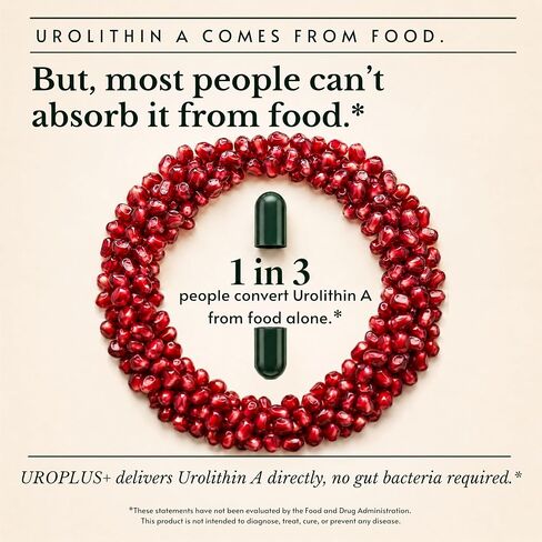 10-in-1 UROLITHIN A 1250mg Liposomal Longevity Complex | w. NAD+, Nicotinamide Riboside & Resveratrol | Mitochondrial Support Promotes Cellular Energy, Anti-Aging & Muscle Recovery in Saudi Arabia