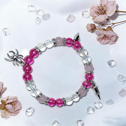 Hazbin Angle Love Husk Bracelets Anime Merch Cosplay Matching Bracelets Hazbin Fans Gifts for Women Men in Saudi Arabia
