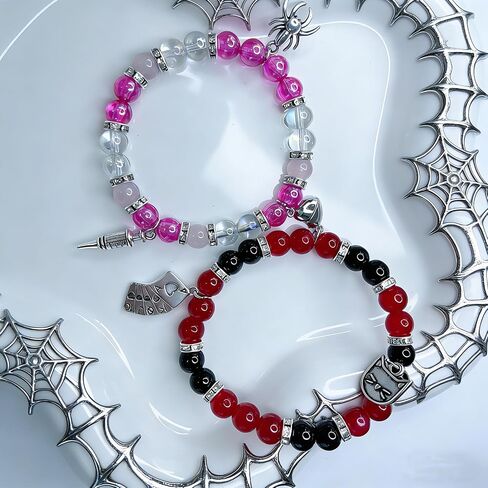 Hazbin Angle Love Husk Bracelets Anime Merch Cosplay Matching Bracelets Hazbin Fans Gifts for Women Men in Saudi Arabia