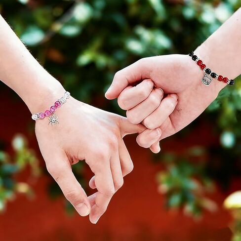 Hazbin Angle Love Husk Bracelets Anime Merch Cosplay Matching Bracelets Hazbin Fans Gifts for Women Men in Saudi Arabia