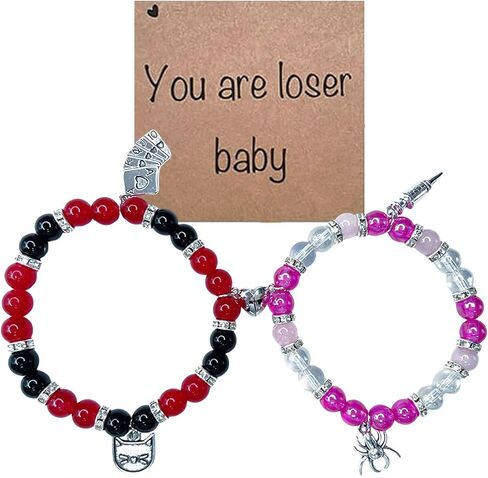 Hazbin Angle Love Husk Bracelets Anime Merch Cosplay Matching Bracelets Hazbin Fans Gifts for Women Men in Saudi Arabia