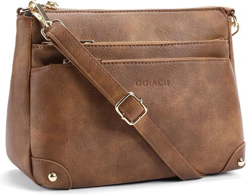 GOIACII Crossbody Bags for Women Travel Purses Leather Handbags Medium Shoulder Bag with Adjustable Strap in Saudi Arabia
