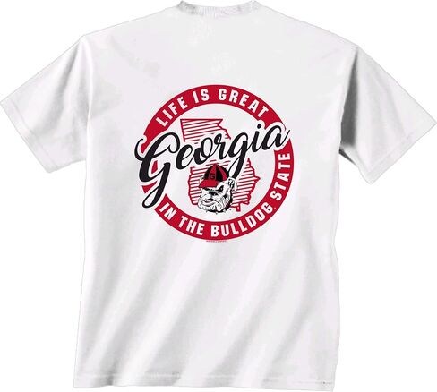 New World Graphics UGA Great State Unisex Short Sleeve T-Shirt in Saudi Arabia
