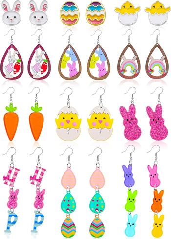 LUYI Holiday Earrings for Women, Dangle Acrylic Earrings Accessories Jewelry Gifts for Women Holiday Party Wedding in Saudi Arabia