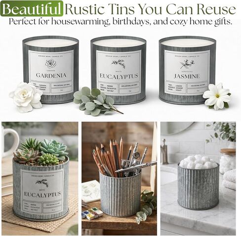 شركة Dough Bowl Candle Co. شموع غير قابلة للاشتعال لمصباح تدفئة الشموع - مجموعة من شمعتين لمصباح أكثر دفئًا، يذوب الشمع رائحة قوية في الأوكالبتوس والياسمين، عديم اللهب بدون رائحة فتيل 100% شمع الصويا in Kuwait
