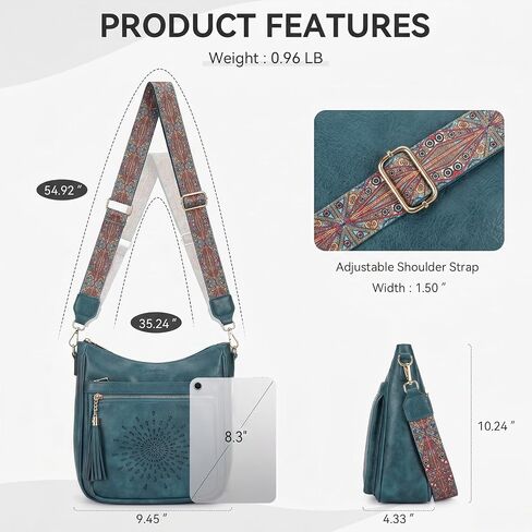 APHISON Medium Crossbody Bags for Women, Women's Cross Body Purse Shoulder Handbags with Tassel in Saudi Arabia