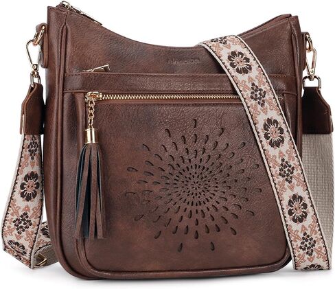 APHISON Medium Crossbody Bags for Women, Women's Cross Body Purse Shoulder Handbags with Tassel in Saudi Arabia