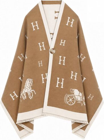 Scarf for Women, Pashmina Shawl Wrap with Button for Evening Dress Gift for Women in Saudi Arabia