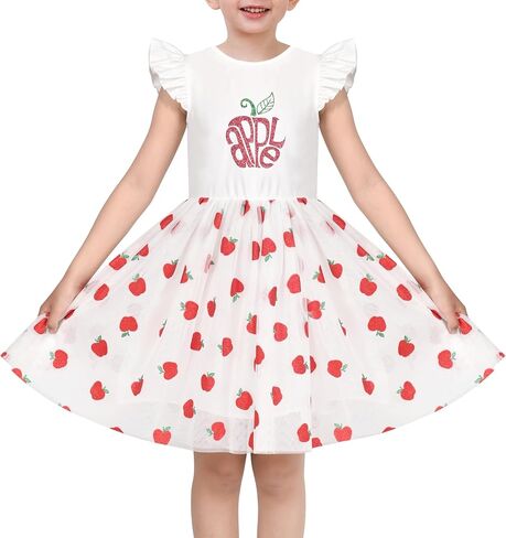 Sunny Fashion Girls Dress Pink Sequin Wedding Hi-Low Tulle Skirt Tutu Flutter Sleeve in Kuwait