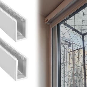 Customizable 160cm Blackout Blinds - 2 Pack Light Blocking Strips for Bedroom & Hotel Windows - Edge Gap Blockers (White) - Ultimate Light Control Solution in Kuwait