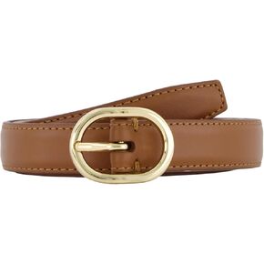 Vince Womens .8 Inch Avery Stitched Fe Belt with Buckle, Casual Fashion Accessory for Wear in Saudi Arabia