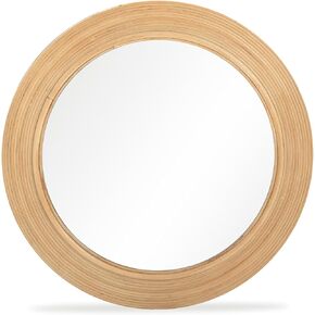 Tov Furniture Tanya Rattan Round Wall Mirror (Natural) in Saudi Arabia