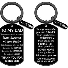 Fathers Day Presents for Dad To My Daddy Gifts from Daughter Son Cool Dad Gifts from Kids Keychains First Fathers Day Gift for New Dad Daddy Birthday Father's Day Valentine Best Dad Ever Gift in Saudi Arabia