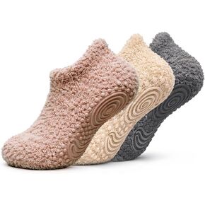 Polar Feet Fluffy Ankle Socks for Men Pack of 3 | Soft Cozy Warm Low Cut Socks for Home, Sleep & Daily Comfort in Saudi Arabia