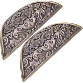 Cabinet Pulls2Pcs Antique Pulls Vintage Kitchen Handles Wardrobe Drawer Pull 64Mm Bronze Finish for Cupboards and Dressers in Kuwait