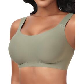 Ganado Jelly Bras for Women No Underwire Wireless Seamless Push Up Bra Full Coverage Tshirt Bras Supportive Padded Bra in Saudi Arabia