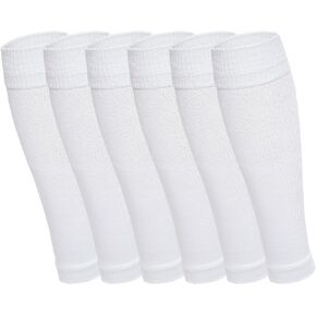 3Pairs Shin Guard Sleeves Pre Cut Soccer Socks Athletic Leg Sleeves for Men Women Youth Running Basketball Training in Saudi Arabia
