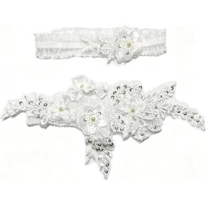 Lace Wedding Garters for Bride, Women Wedding Gifts Accessories Bridal Legs Garter with Stretch in Saudi Arabia
