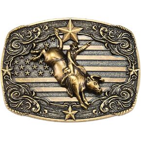 Star Belt Buckles, Rooster Horse Scorpion Cowboy Vintage Floral Belt Buckle Gifts for Men Women in Saudi Arabia