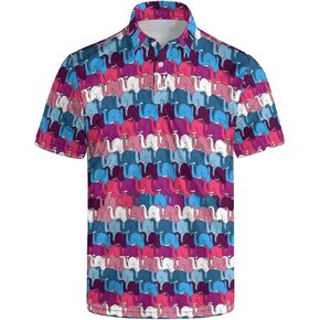 Men's Golf Shirt Quick-Dry Polo Shirt Performance Moisture Wicking Collared Tennis Shirts Athletic Shirt in Saudi Arabia