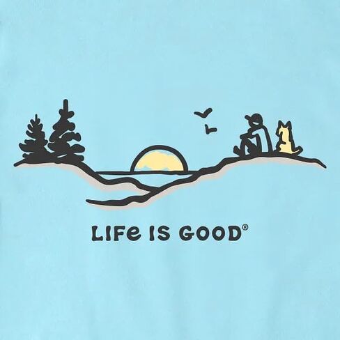 تي شيرت رجالي من Life is Good بأكمام قصيرة من Pine Sunset Vista in Kuwait