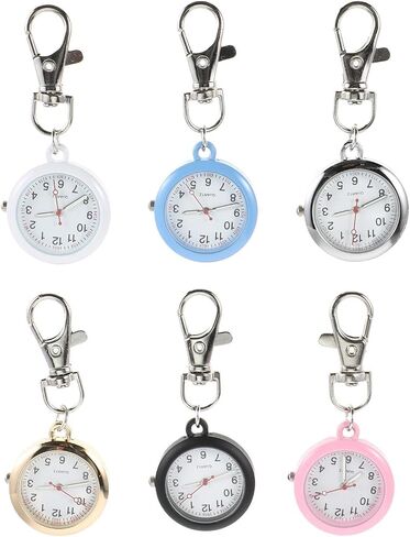 Homoyoyo Clip On Pocket Watch: Nurse Glow Pointer Watch with Clip and Lapel Option Nurses Fob Hand in Saudi Arabia