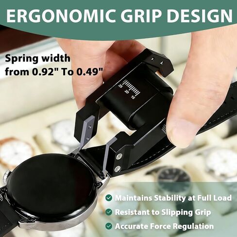 Elastic Ear Puller, Professional Watch Repair Tool with Watch Band Widths Ranging from 0.92" to 0.49". Elastic U-Shaped Ear Puller with Foam Protection and Plastic Case in Saudi Arabia