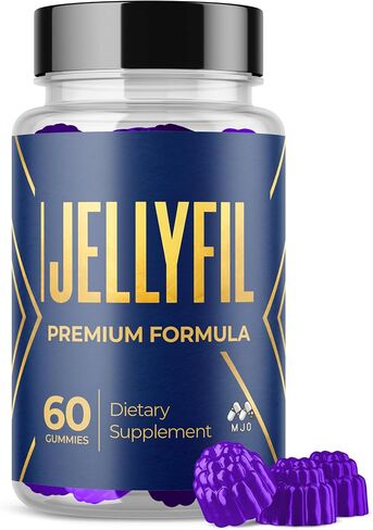 Jellyfil Gummies، علكات Jellyfil الرسمية مع جميع المكونات الطبيعية، تركيبة متقدمة مكملة للقوة القصوى مع دعم نمط الحياة الطبيعي النشط الذي يتميز بفيتامينات متعددة ممتازة (60 علكة) in Kuwait