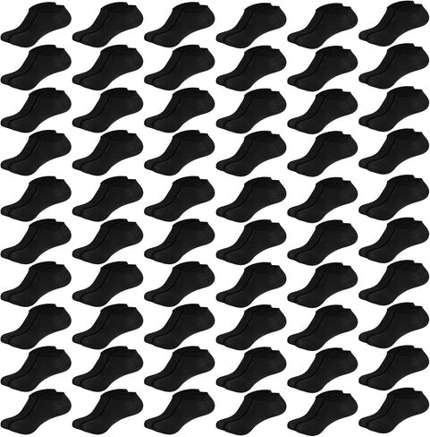 60 Pairs Low Cut Ankle Socks for Men No Show Socks Bulk Breathable Casual Socks for Sports Moisture Wicking Mens Ankle Socks Comfortable Lightweight for Unisex Adult Women Sports in Saudi Arabia