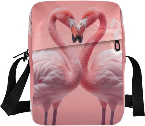 Loveing Flamingo Sling Bag Small Crossbody Purse with Adjustable Strap 6.6×2.5×9.4 IN in Saudi Arabia